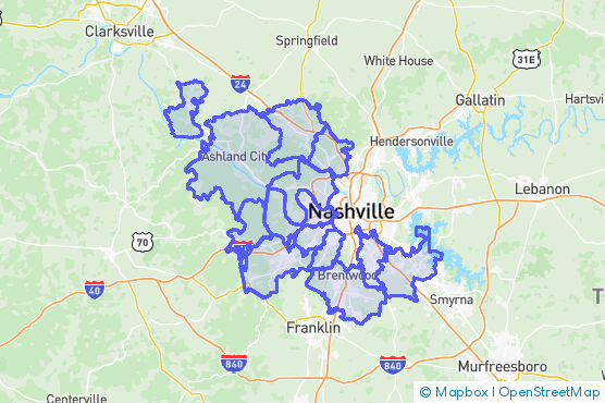 Service Area Map
