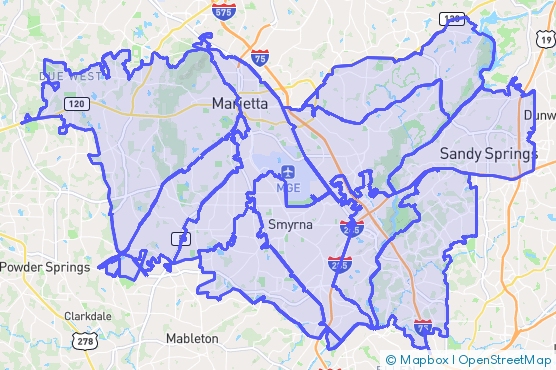 Service Area Map