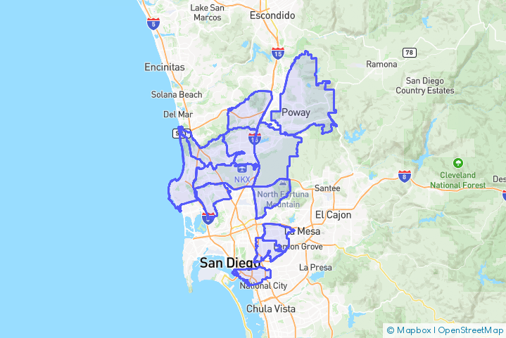 Service Area Map