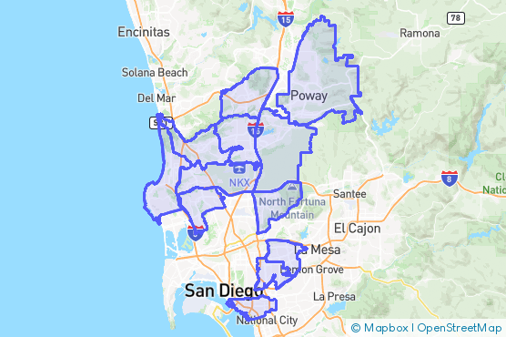 Service Area Map