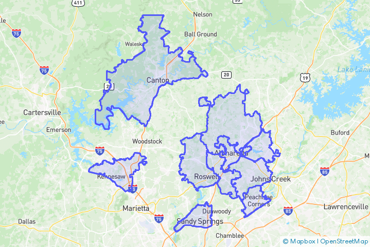 Service Area Map