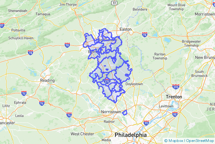 Service Area Map