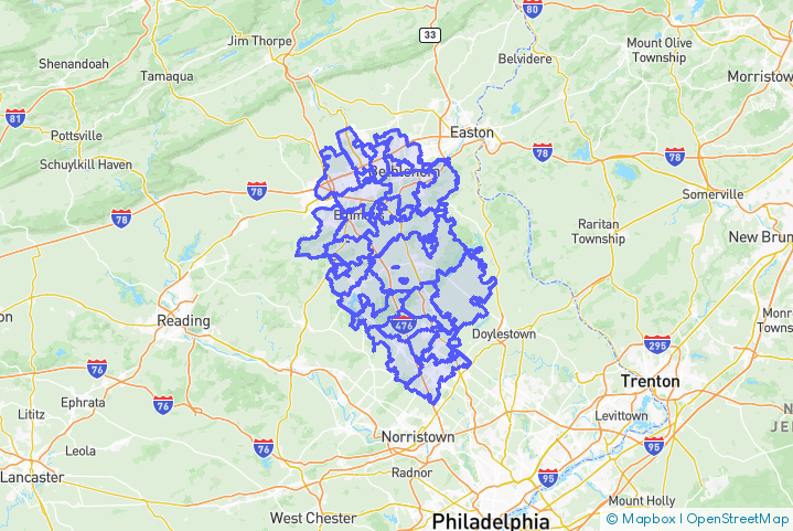 Service Area Map