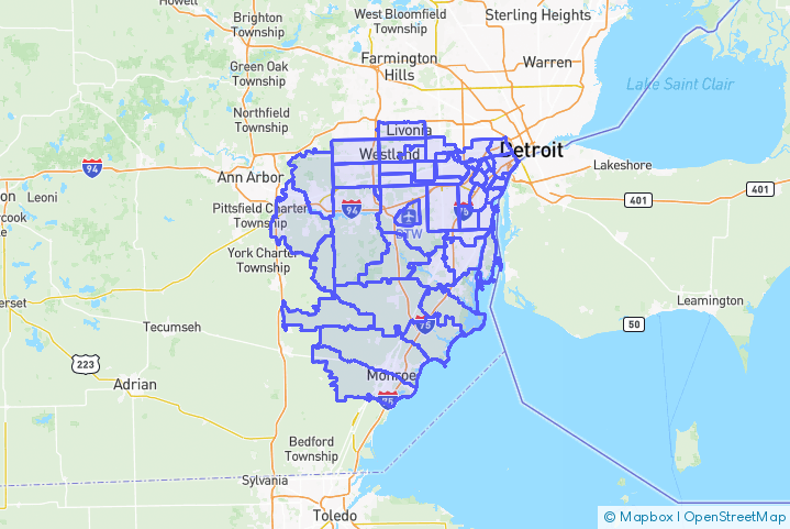 Service Area Map