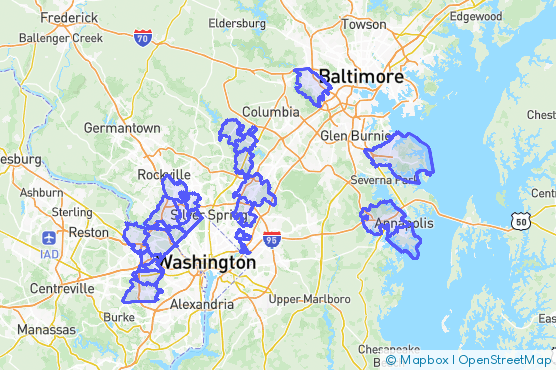 Service Area Map