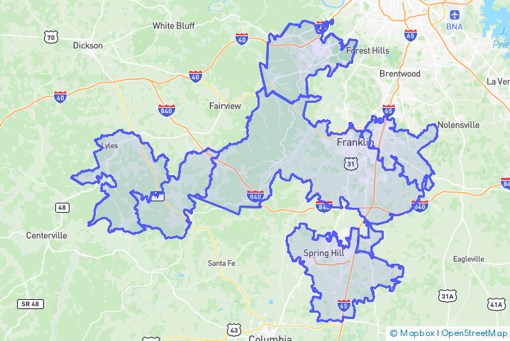 Service Area Map