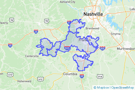Service Area Map