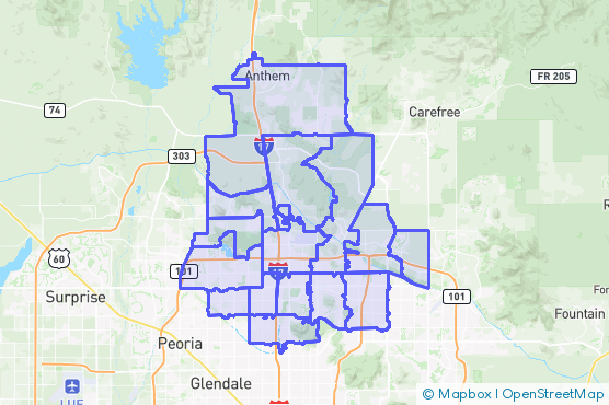 Service Area Map