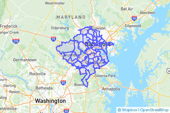 Service Area Map