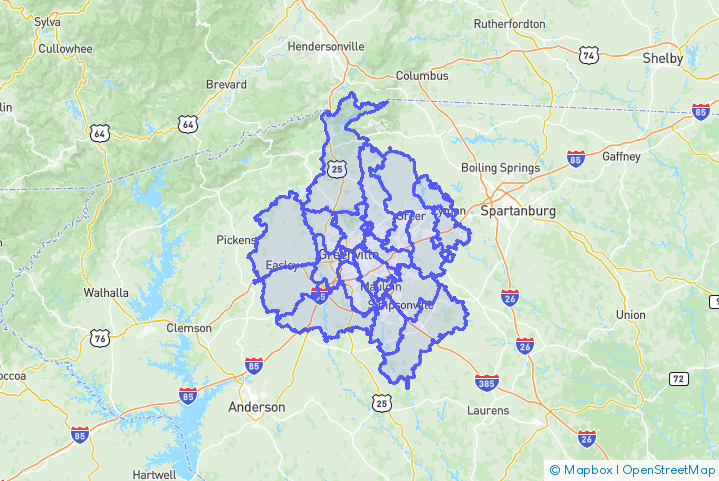 Service Area Map