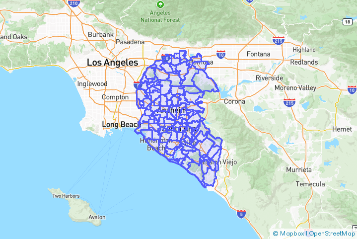 Service Area Map