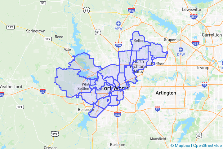 Service Area Map