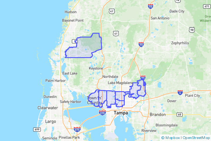 Service Area Map
