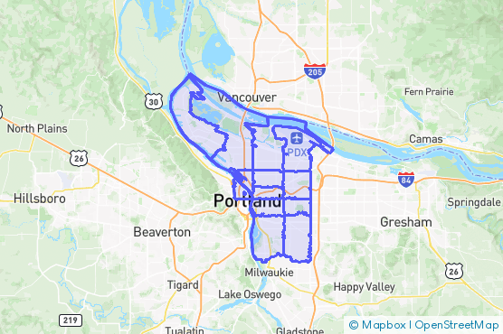Service Area Map