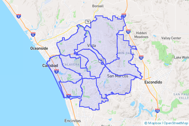 Service Area Map