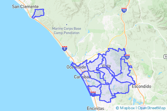 Service Area Map