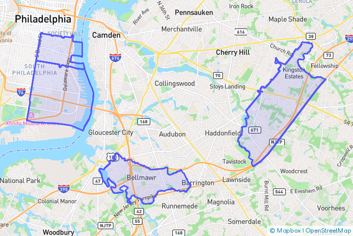 Service Area Map