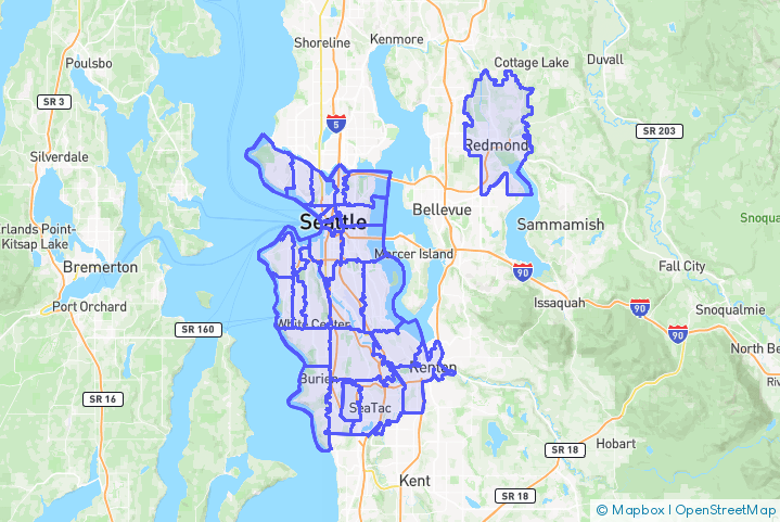 Service Area Map