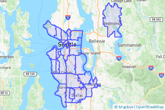 Service Area Map