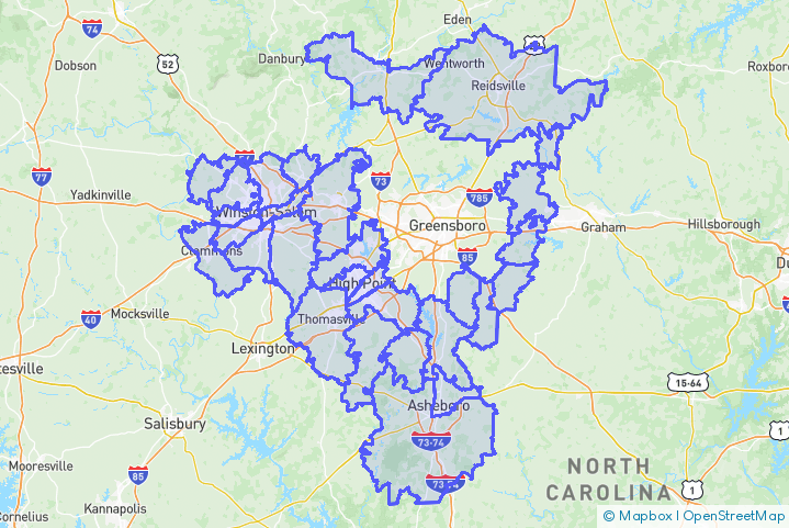 Service Area Map