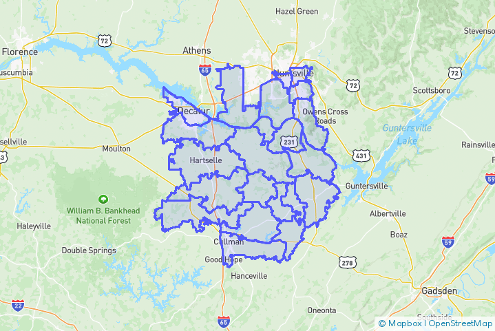 Service Area Map