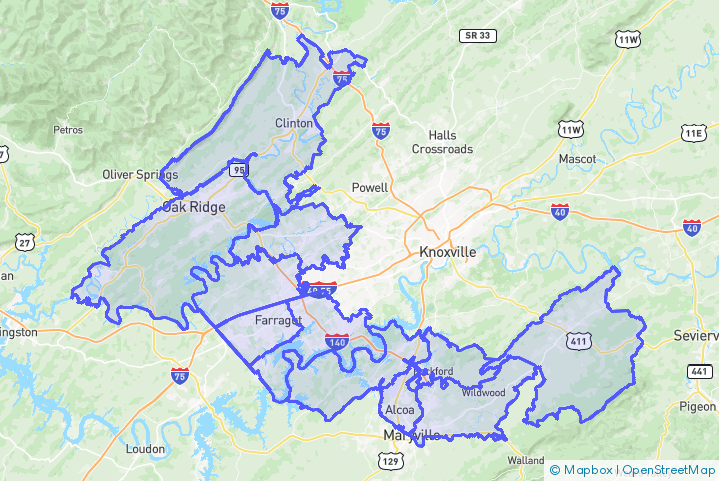 Service Area Map