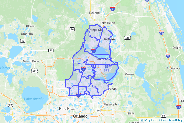 Service Area Map