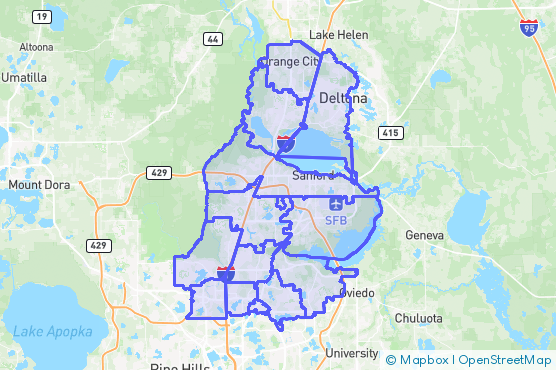 Service Area Map