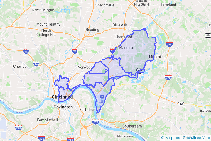 Service Area Map