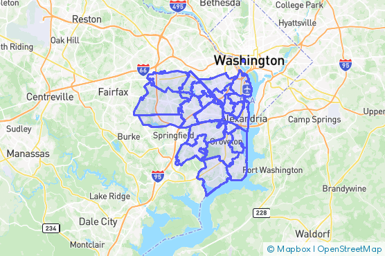 Service Area Map