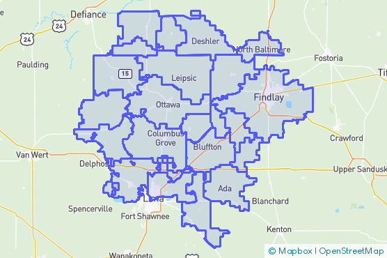 Service Area Map