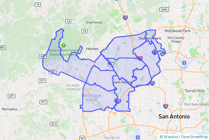 Service Area Map