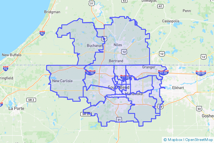 Service Area Map