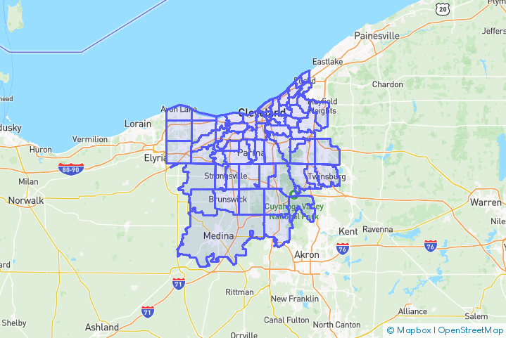 Service Area Map