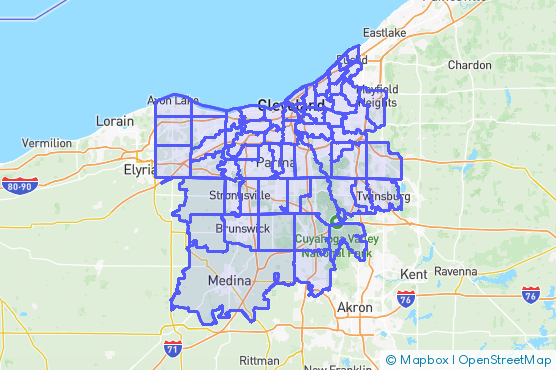 Service Area Map