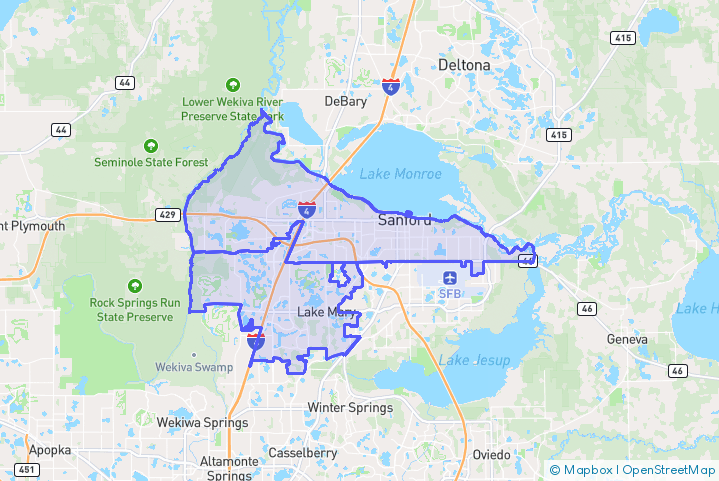 Service Area Map